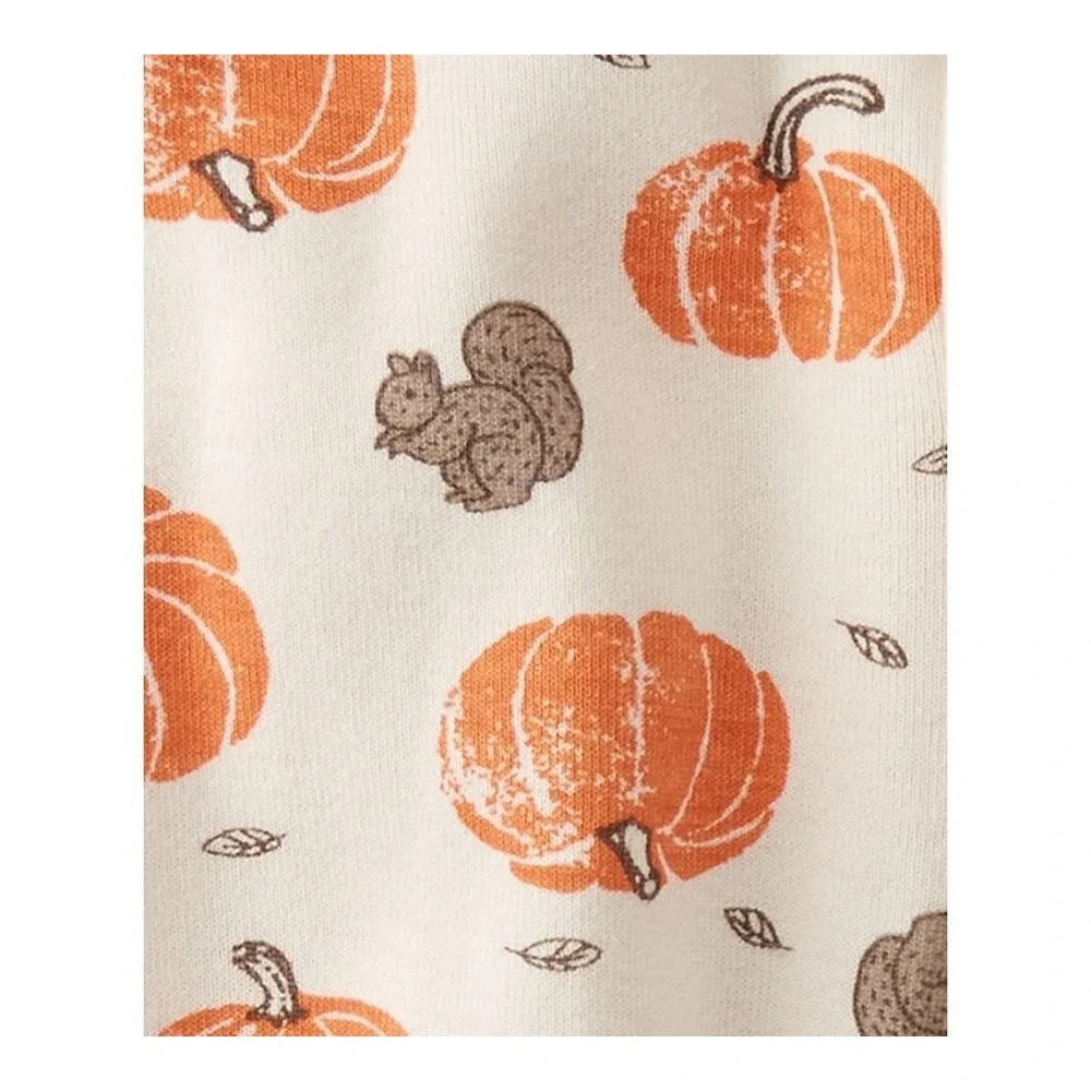 Little Planet by Carter's Organic Baby Pumpkins Sleep N' Play - White 9M